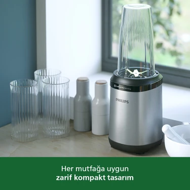 Philips 5000-Serie Blender - 800 W Vermogen. ProBlend Plus-technologie. Afneembare bladen. Gemakkelijk schoon te maken. Elegant compact ontwerp. Grote beker. Zwart (HR2764/00