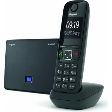 Gigaset AS690 Ip Siyah Telsiz Dect