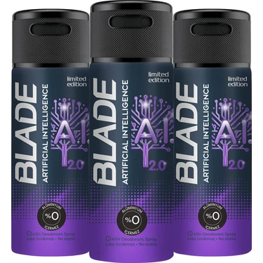 Blade Artificial Intelligence 2.0 Erkek Deodorant 3X150