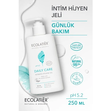 Genital Bölge Yıkama Jeli Hassas Ciltler Için, Antiseptik, Doğal pH, Laktik Asit, Yatıştırıcı 250