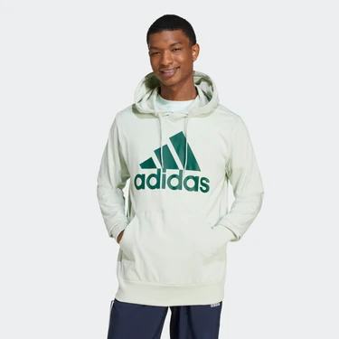 adidas Big Logo Singel Jersey Erkek Kapüşonlu Sweatshirt