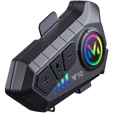 Deanb Y0010 Ipx6 Su Geçirmez Rgb Sesli Asistan Hd Ses 5.3 Bluetooth Wireless Interkom Kask