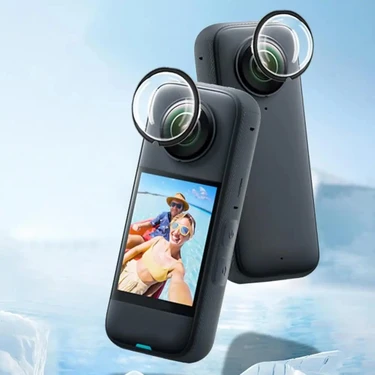 Zoli INSTA360 One X3 Uyumlu Koruyucu Lens Kapak, INSTA360 Muhafaza Koruyucu