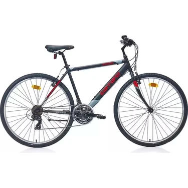 Carraro Active 280 28 Jant 21 Vites 49 cm V-Fren Şehir Bisikleti- Mat Siyah - Koyu Gri -