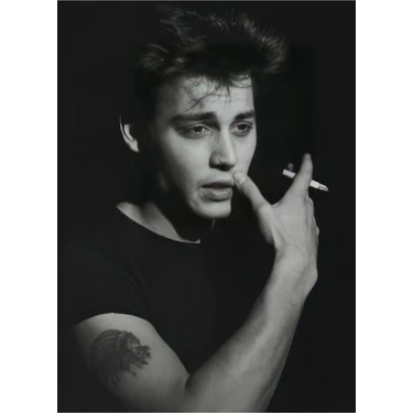 Jeronkarji Johnny Depp Portre Tablo Ahşap Poster Dekoratif Fiyatı