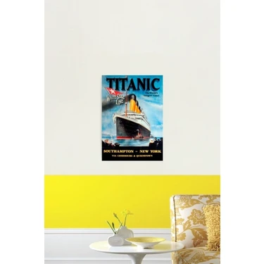 Jeronkarji Titanic Seyahat Posteri 1912 Tablo Ahşap Poster Fiyatı