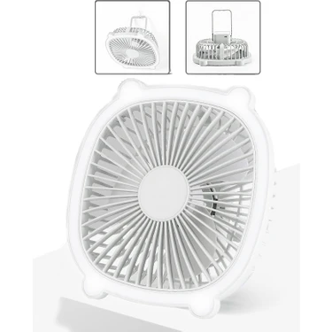 Sunsky Okuma LED Işıklı Şarj Edilebilir Masa Fanı (Yurt