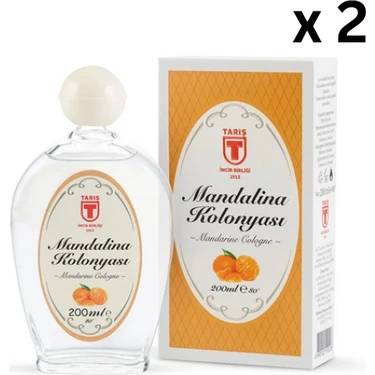 Tariş Mandalina Kolonyası Cam Şişe 200 ml. x