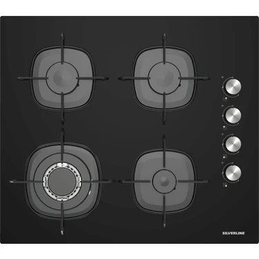 Silverline CS5629B01 Ankastre 1 Gözü Woklu Cam Ocak