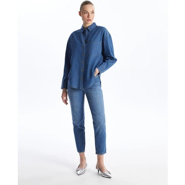 LC Waikiki Lcw Jeans Beli Kemerli Mom Fit Kadın Jean Fiyatı