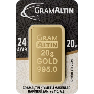 İAR 20 gr 24 Ayar 995 Milyem Gram