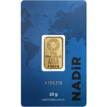 Nadir Gold 10 gr 24 Ayar 995 Milyem Nadirgold Gram