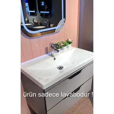 Turkuaz Seramik Elite Etajerli Lavabo 60  x  45