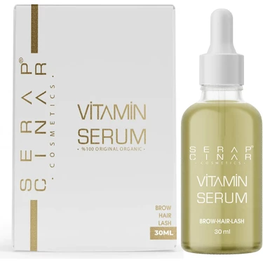 Serap Çınar Çınar Çınar Kaş & Saç Için Vitamin Serum 30ML - Gürleştirici, Doğallaştırıcı