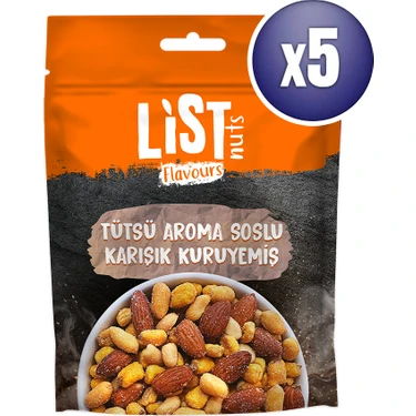 List Flavours Tütsü Soslu Karışık Kuruyemiş 5 x 150