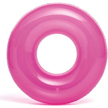Intex Şeffaf Jumbo Çocuk Yüzme Simidi Mor 76 cm