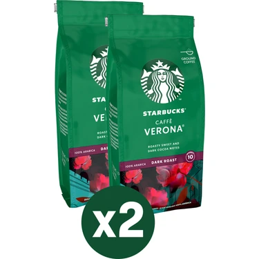 Starbucks Caffè Verona Öğütülmüş Kahve 2X200