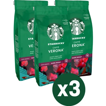 Starbucks Caffè Verona Öğütülmüş Kahve 3X200 gr Fiyatı