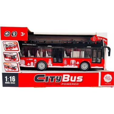 Ctoy Ctoys Ses ve Işıklı Oyuncak Şehir Otobüsü A1119-13