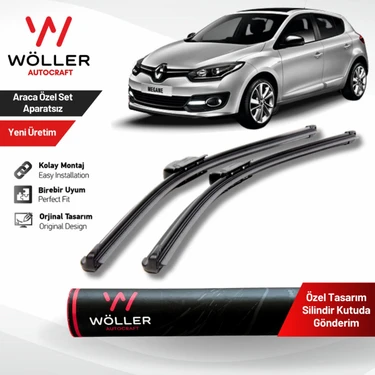 Wöller Renault Megane 3 Silecek 2009 2016 Silecek Takımı Araca