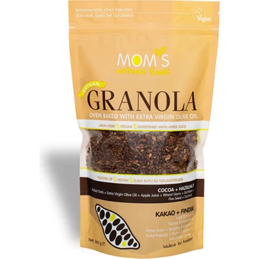 Mom's Natural Foods Kakao & Fındık Granola 360