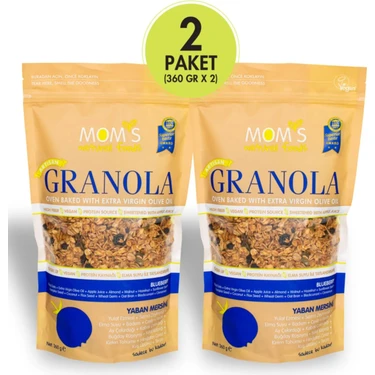 Mom's Natural Foods 2'li Yaban Mersini Granola 360