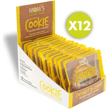 Mom's Natural Foods Glutensiz LİMON & HİNDİSTAN CEVİZİ Cookie -