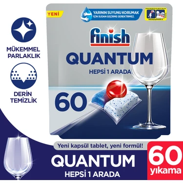 Finish Quantum 60 Kapsül Bulaşık Makinesi Deterjanı