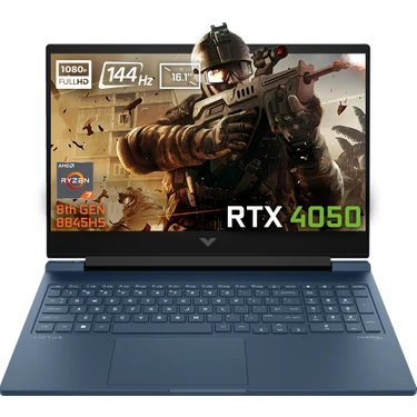 HP Victus 16-S1023NT 9Z795EA AMD Ryzen 7-8845HS 16GB DDR5 1TB SSD RTX4050 6GB 16.1 inç 144Hz Full