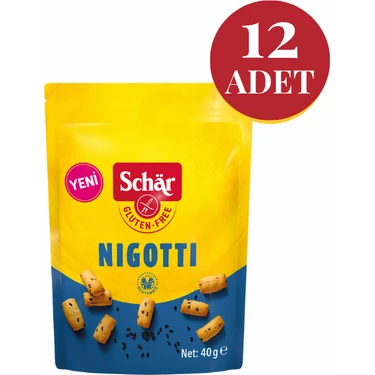 Schar Nigotti Glutensiz Çörek Otlu Kraker (12