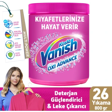 Vanish Oxi Action Multipower Renkliler İçin Deterjan Güçlendirici Toz ve Leke Çıkarıcı 970