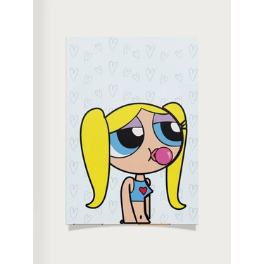 Paytak Moda Powerpuff Girls Tasarımlı 24 x 33 cm Poster