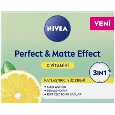 NİVEA PERFECT & MATTE C VİTAMİNLİ YÜZ BAKIM KREMİ 50