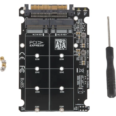 Silhouette 2'si 1 Arada M.2 Nvme Sata U2PCB M.2 Nvme SSD Anahtar B Ssd Dönüştürücü (Yurt