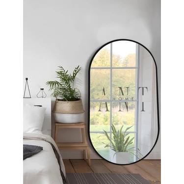 Ant Home Model Alfa Dekoratif Ayna Duvar Aynası Konsol Aynası Banyo Aynası Holl Aynası Mdf Elips