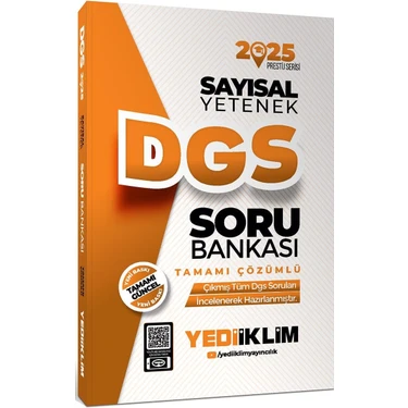 Yediiklim Yayınları 2025 DGS Sayısal Yetenek Tamamı Çözümlü Soru