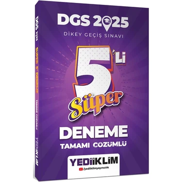 Yediiklim Yayınları 2025 Dgs Tamamı Çözümlü Süper 5 Li