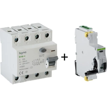 Sigma Elektrik SCRC03 Otomatik Yeniden Kurma Ünitesi + 4X63 300MA Kaçak Akım