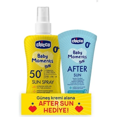 Chicco Güneş Kremi Spf 50+ 75ML & Güneş Sonrası Kremi 150