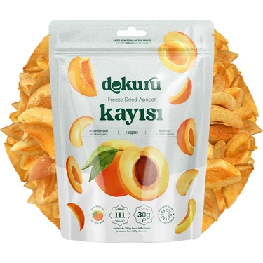 Dokuru Kayısı Kurusu Meyve Cipsi - Dondurularak Kurutulmuş Freeze Dried Çıtır