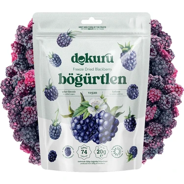 Dokuru Böğürtlen Kuru Meyve Cipsi - Dondurularak Kurutulmuş Freeze Dried Çıtır