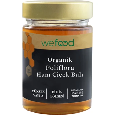 Wefood Organik Polifloralı Ham Çiçek Balı 460