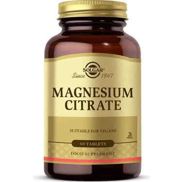 Solgar Magnesium Citrate 200 mg 60