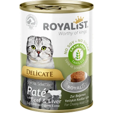 Royalist Biftekli&ciğerli Pate Konserve 12X400 gr