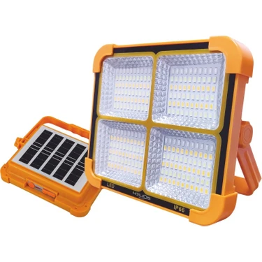 Helios Opto 200 W Solar Şarjlı Smd Projektör 4 Fonksiyonlu Hs