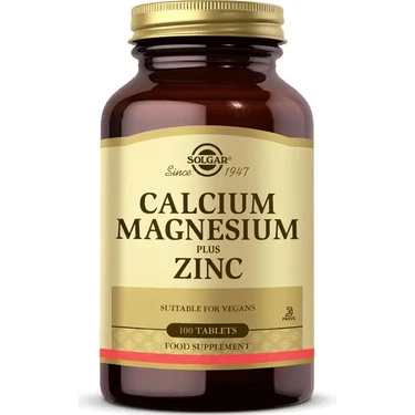 Solgar Calcium Magnesium Plus Zinc 100