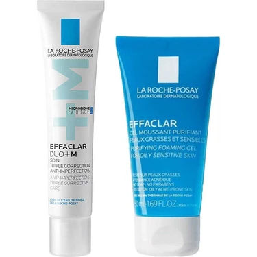 La Roche-Posay La Roche Posay Effaclar Duo+ M Bakım Kremi 15ML + Effaclar Temizleme Jeli