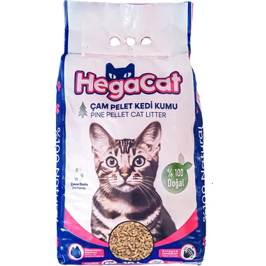 Hegacat Çam Pelet Kedi Kumu 10 L x 3