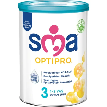 SMA Optipro Probiyotikli 3 800 gr 1-3 Yaş Devam