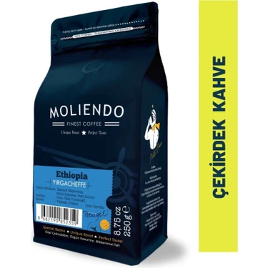 Moliendo Ethiopia Yirgacheffe Yöresel Kahve (Çekirdek Kahve) 250